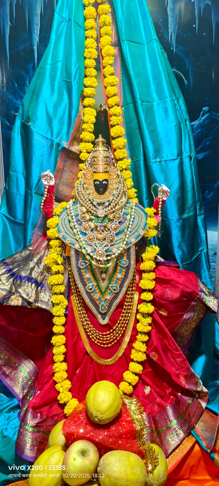 Tableau of Mahalakshmi ji decorated in Hazareshwar Mahadev temple of Chittorgarh