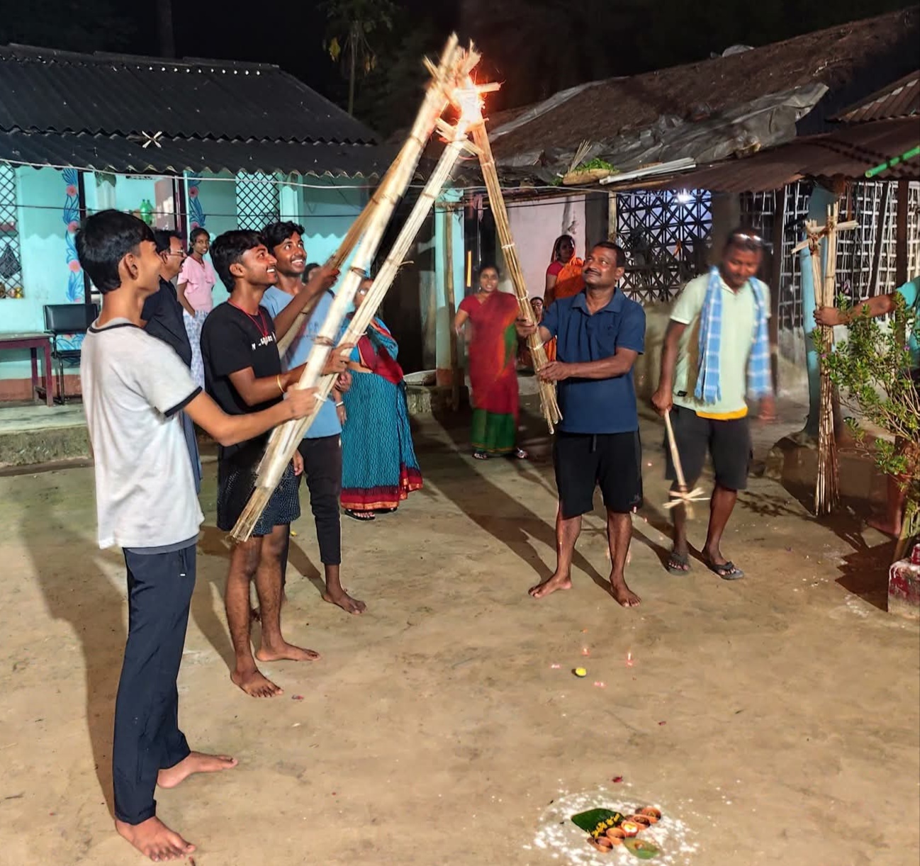 Araria Photo: Villagers gathering for hookah paati Araria Photo: Villagers gathering for hookah paati