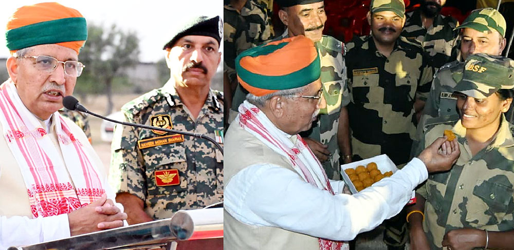 केंद्रीय कानून मंत्री अर्जुन राम ने बीएसएफ जवानों का मुंह करवाया मीठा केंद्रीय कानून मंत्री अर्जुन राम ने बीएसएफ जवानों का मुंह करवाया मीठा
