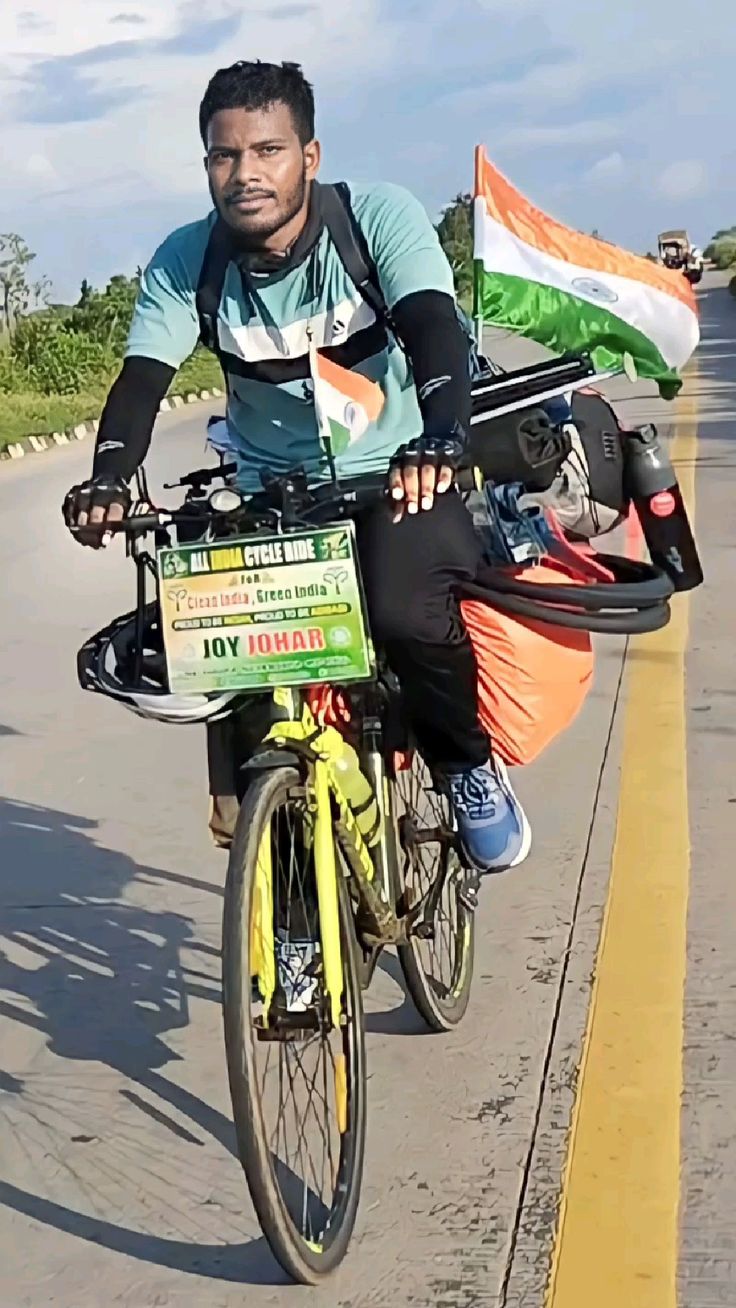 अमृत किस्कू का पर्यावरण जागरूकता संदेश के साथ 2 साल 1 महीने की साइकिल यात्रा समाप्त