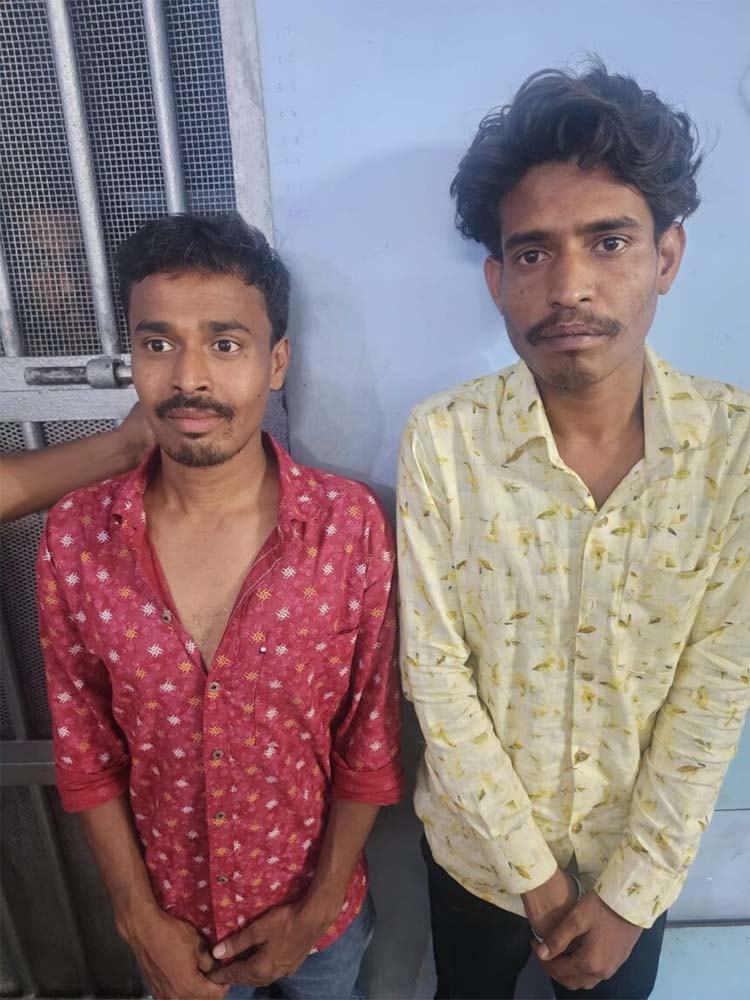 हत्याराेपित मदन यादव और सूरज यादव