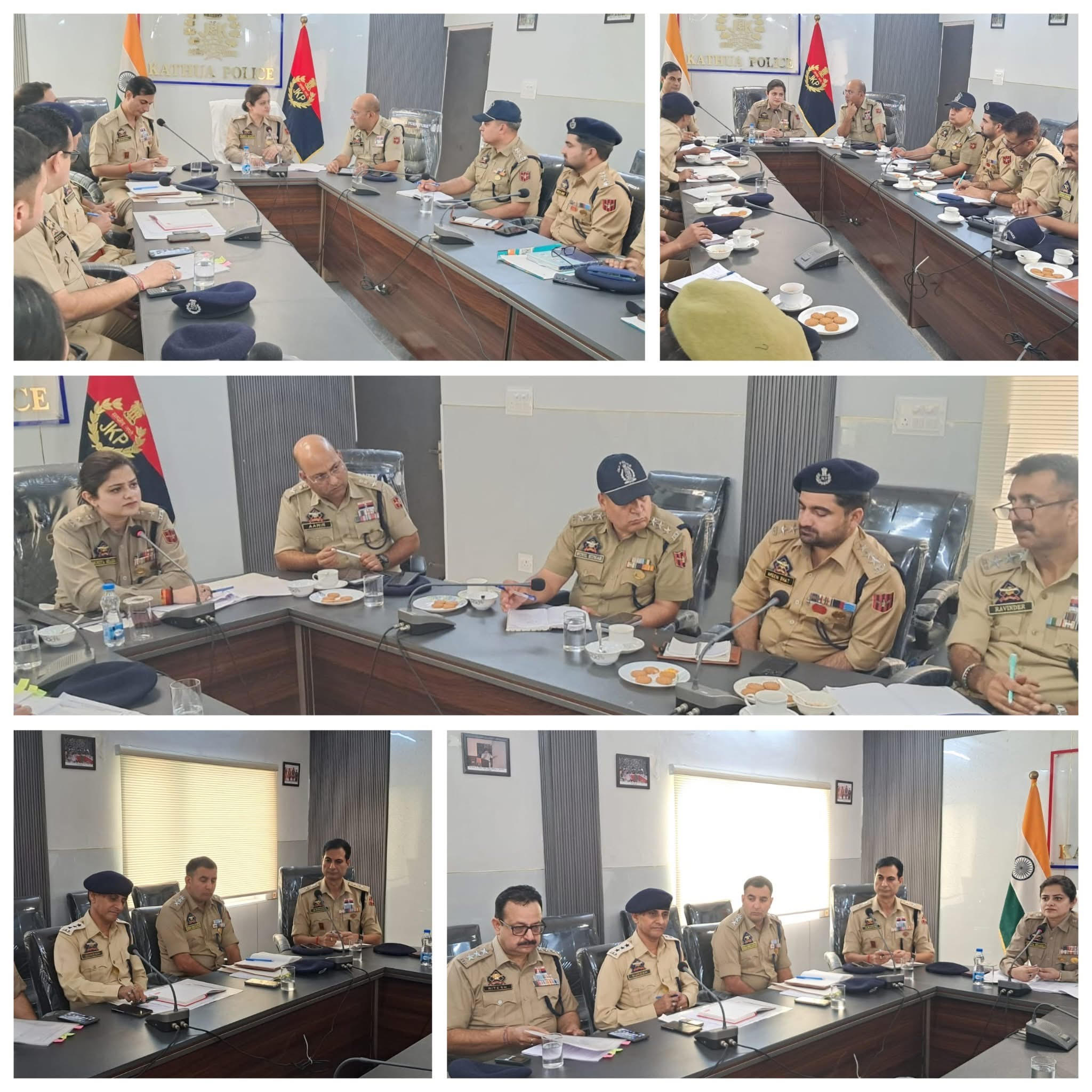 SSP Kathua Mohita Sharma held a security review meeting. SSP Kathua Mohita Sharma held a security review meeting.