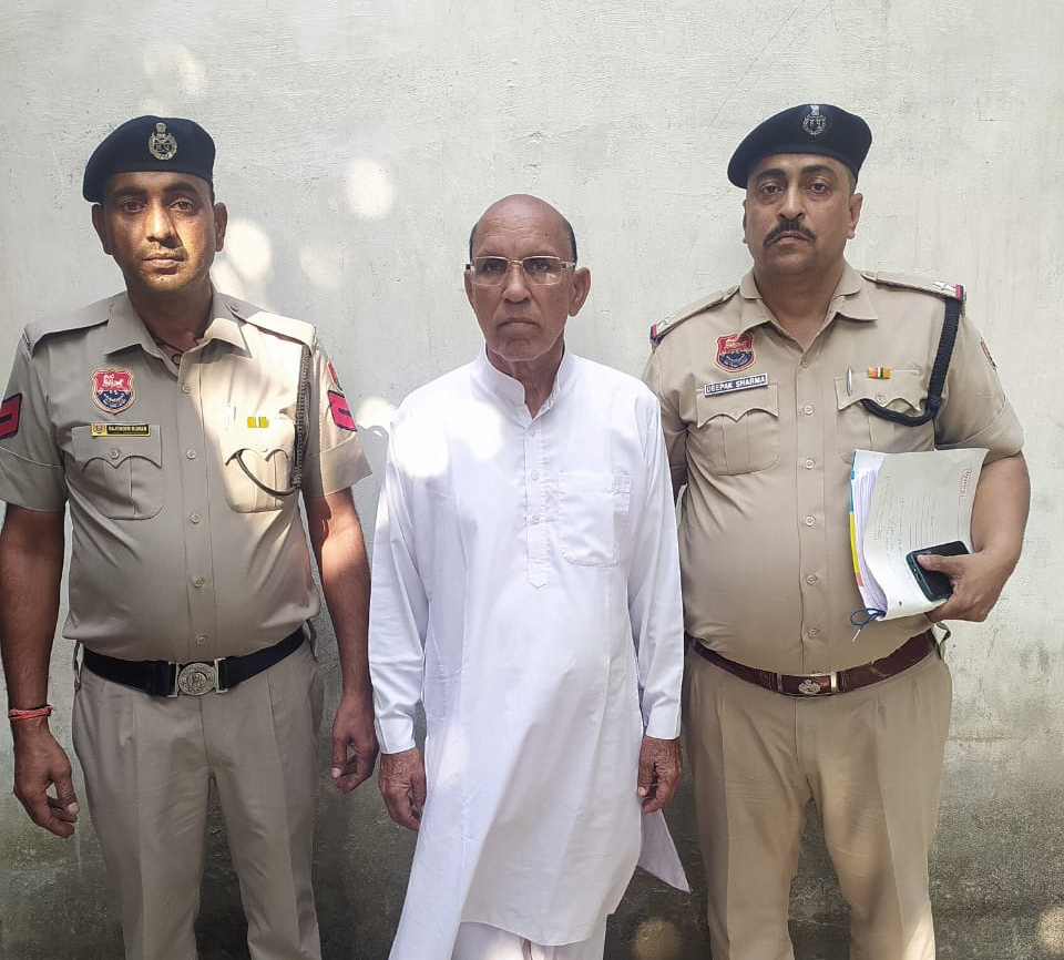 धोखाधड़ी से जमीन हडऩे का आरोपी पुलिस गिरफ्त में।