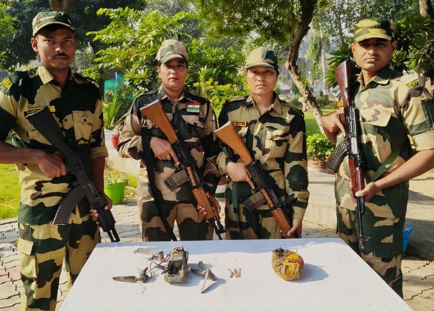 बीएसएफ द्वारा बरामद की गई हेरोइन