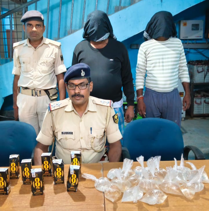 Father and son arrested in police action, local and foreign liquor seized Father and son arrested in police action, local and foreign liquor seized
