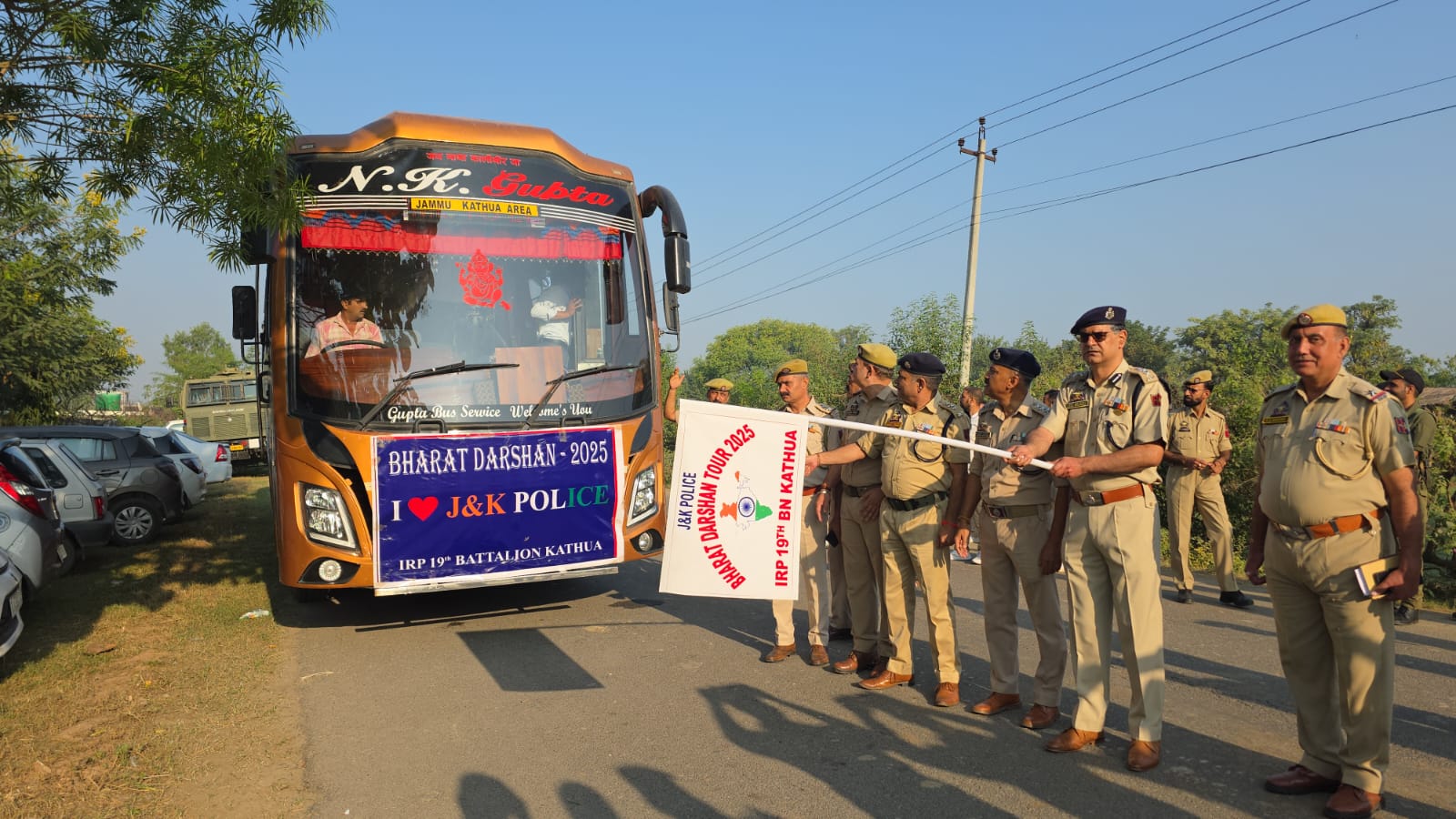 Under the Civic Action Programme, IRP-19th Battalion sent 34 students for Bharat Darshan Yatra. Under the Civic Action Programme, IRP-19th Battalion sent 34 students for Bharat Darshan Yatra.