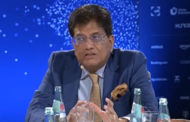 कार्यक्रम को संबोधित करते हुए  केंद्रीय वाणिज्‍य मंत्री पीयूष  गोयल