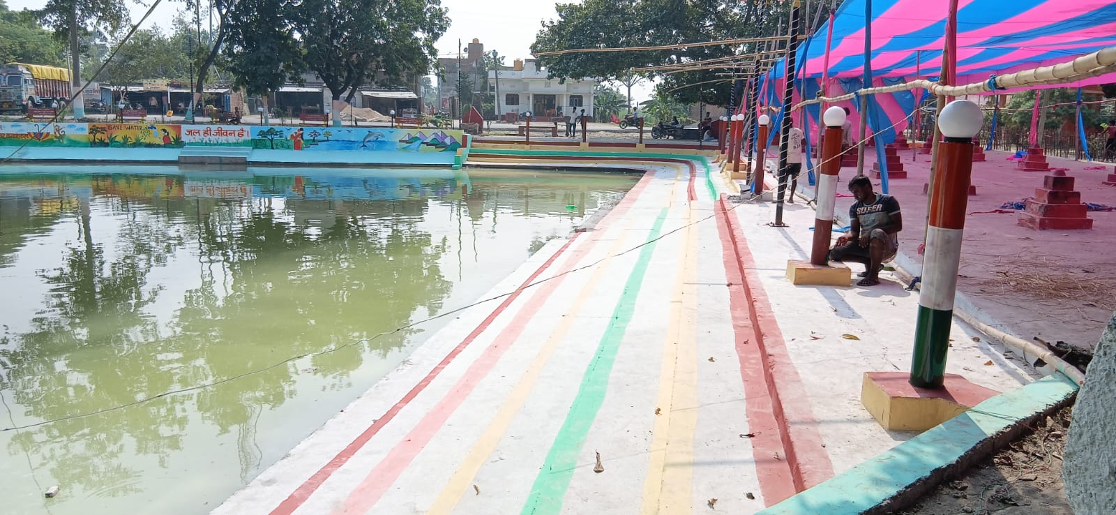 Bettiah Mesja attractive Chhath Ghat becomes a confluence of devotion and beauty Bettiah Mesja attractive Chhath Ghat becomes a confluence of devotion and beauty