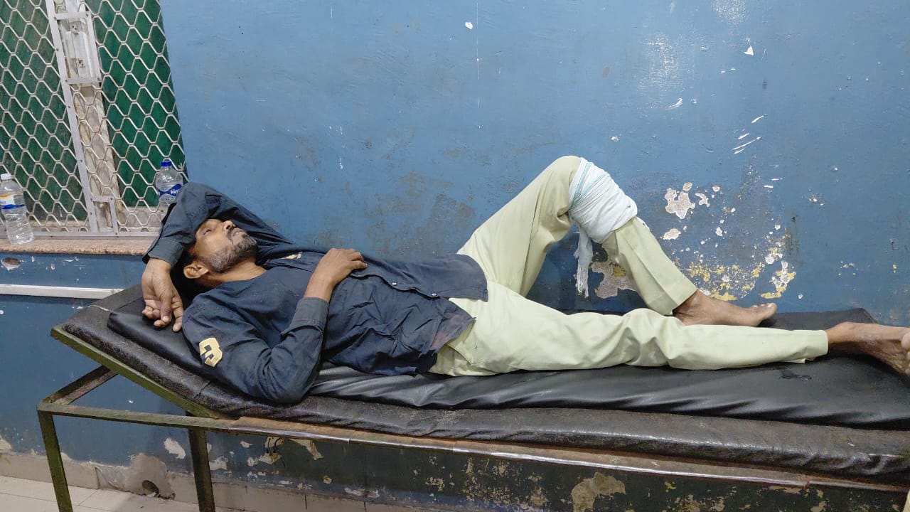 गोली लगने से घायल बदमाश गोली लगने से घायल बदमाश