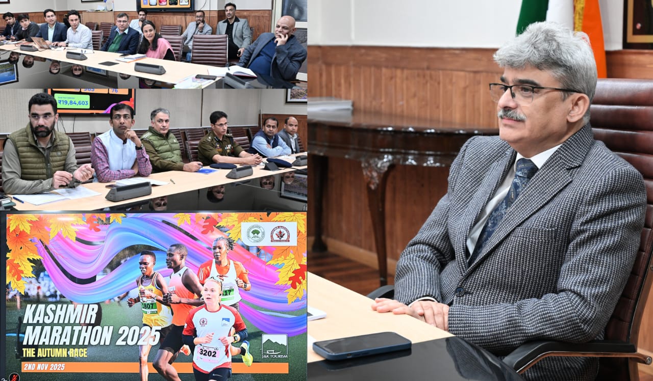 मुख्य सचिव ने कश्मीर मैराथन के दूसरे संस्करण की तैयारियों की समीक्षा की