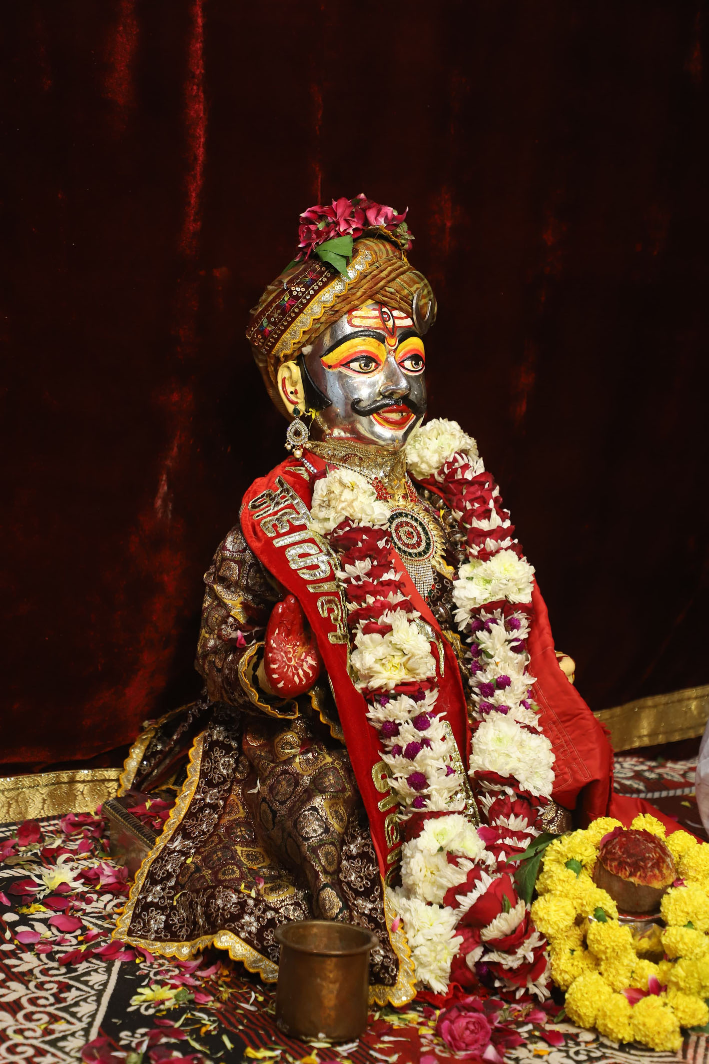 बाबा महाकाल का मुखारविंद बाबा महाकाल का मुखारविंद