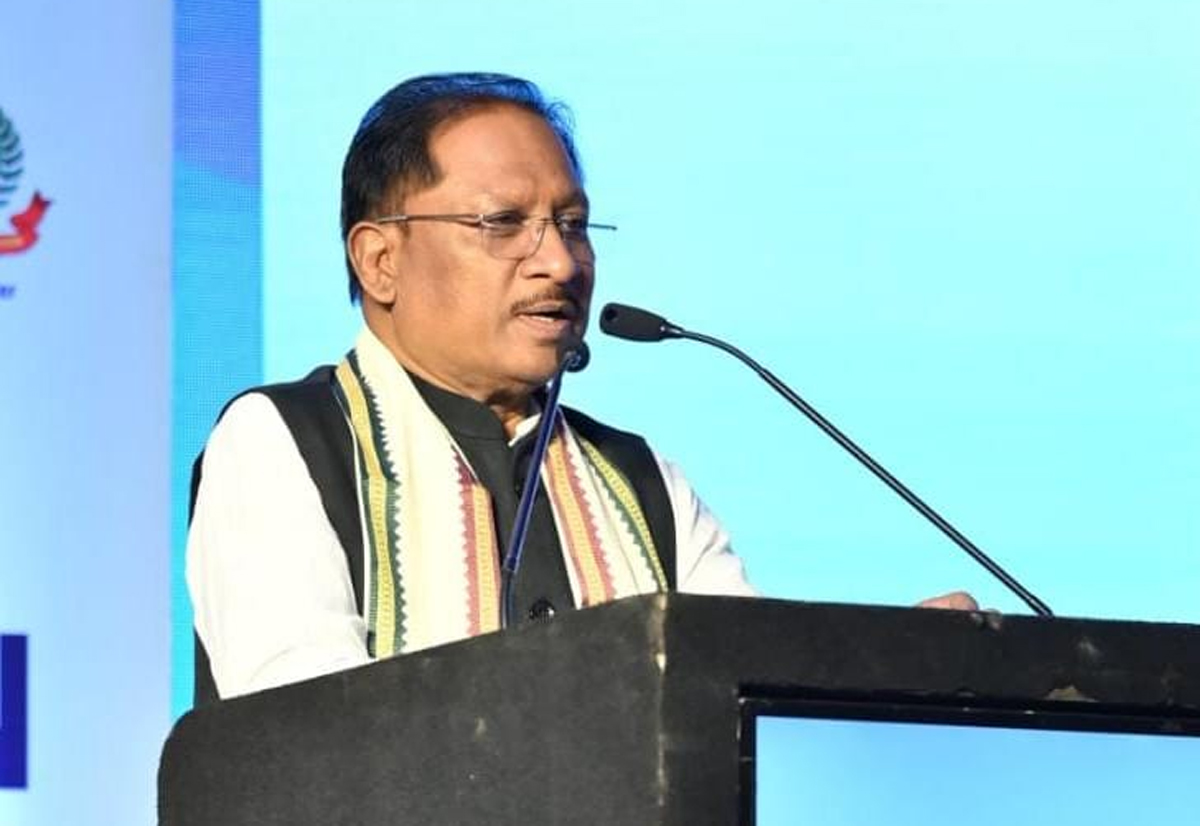 मुख्यमंत्री  साय ने  कार्यक्रम काे संबाेधित करते हुए