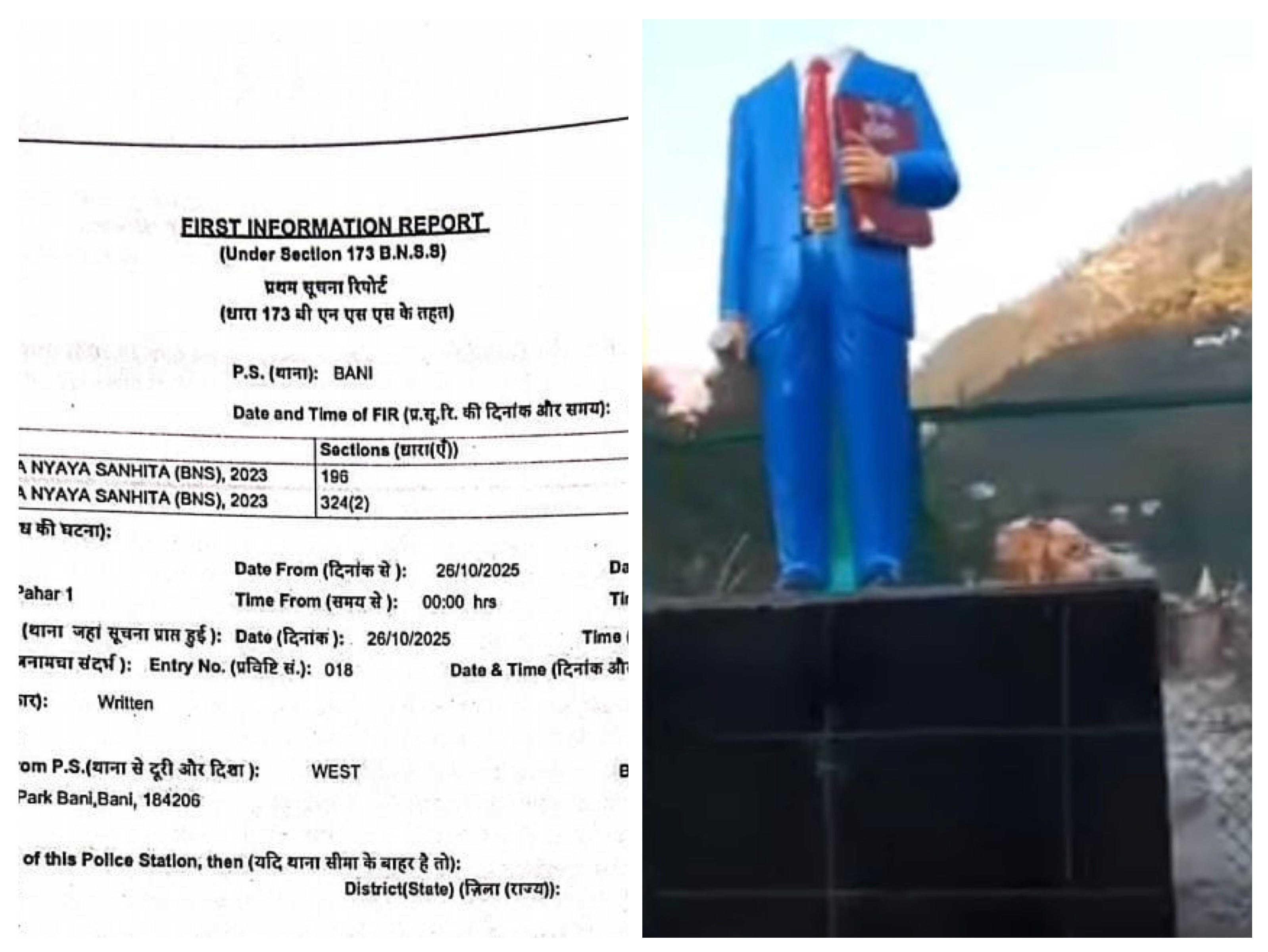 Three arrested for vandalising Baba Saheb Ambedkar's statue, case registered under sections 196 and 324/2 of the BNS Three arrested for vandalising Baba Saheb Ambedkar's statue, case registered under sections 196 and 324/2 of the BNS