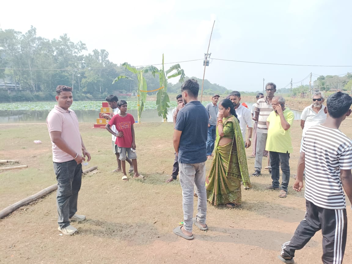 चेयरपर्सन जायजा खड़गपुर छठ घाट