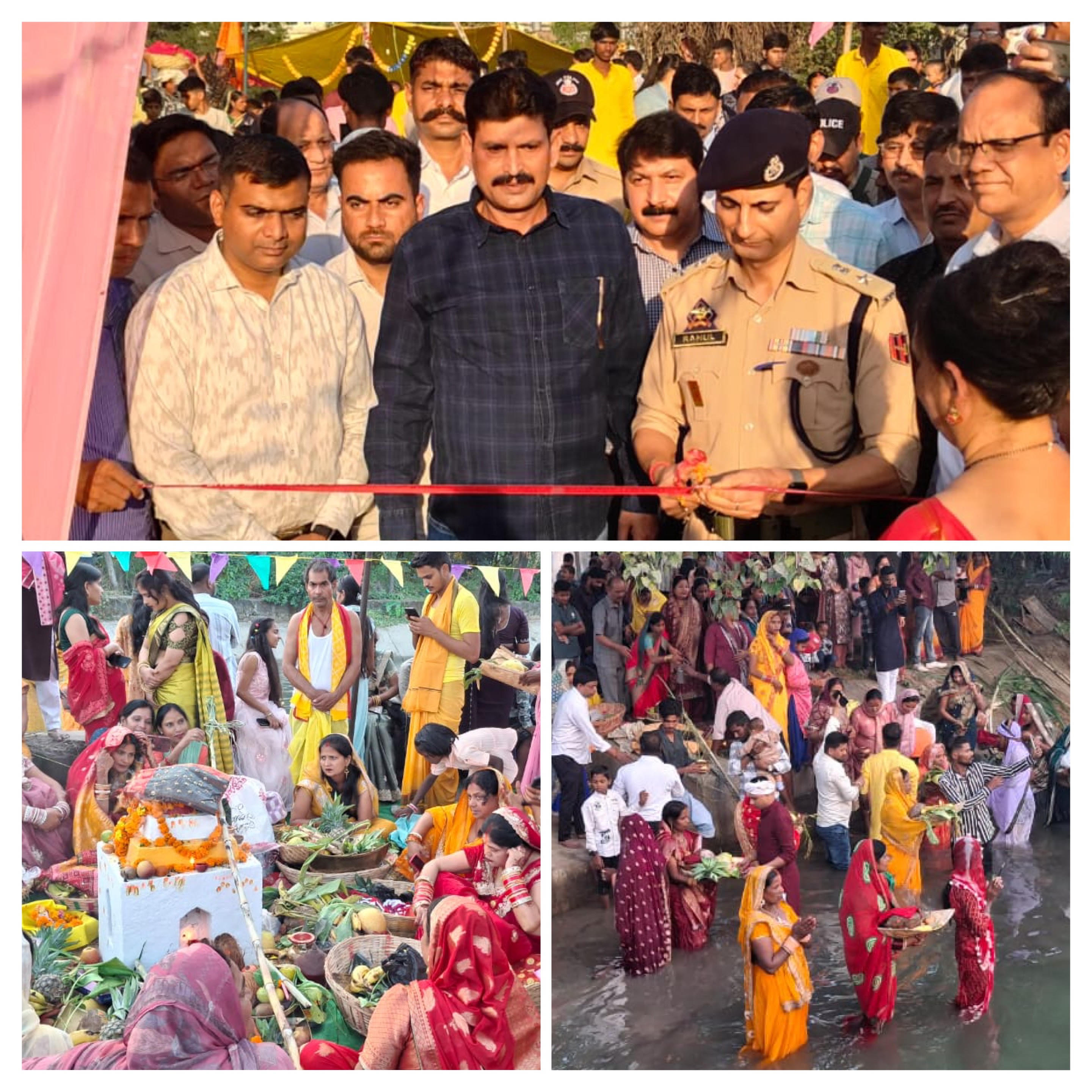 On Chhath Puja, fasting women offered the first Arghya to the setting sun, CTM management wished the devotees on the occasion of Chhath festival.