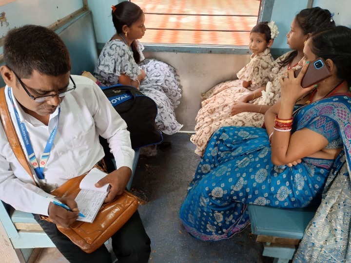 रेलवे टिकट चेकिंग दक्षिण पूर्व रेलवे