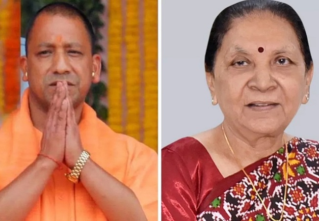 राज्यपाल आनंदीबेन पटेल और मुख्यमंत्री योगी आदित्यनाथ