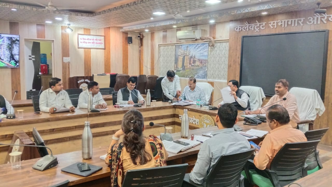 फोटो - बैठक करते डीएम