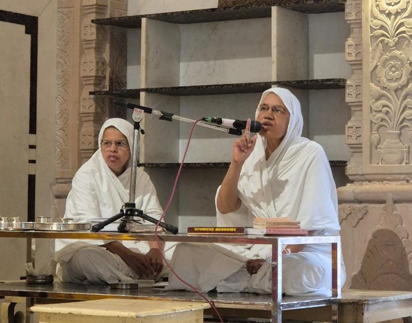 साध्वी का हुआ स्वागत साध्वी का हुआ स्वागत