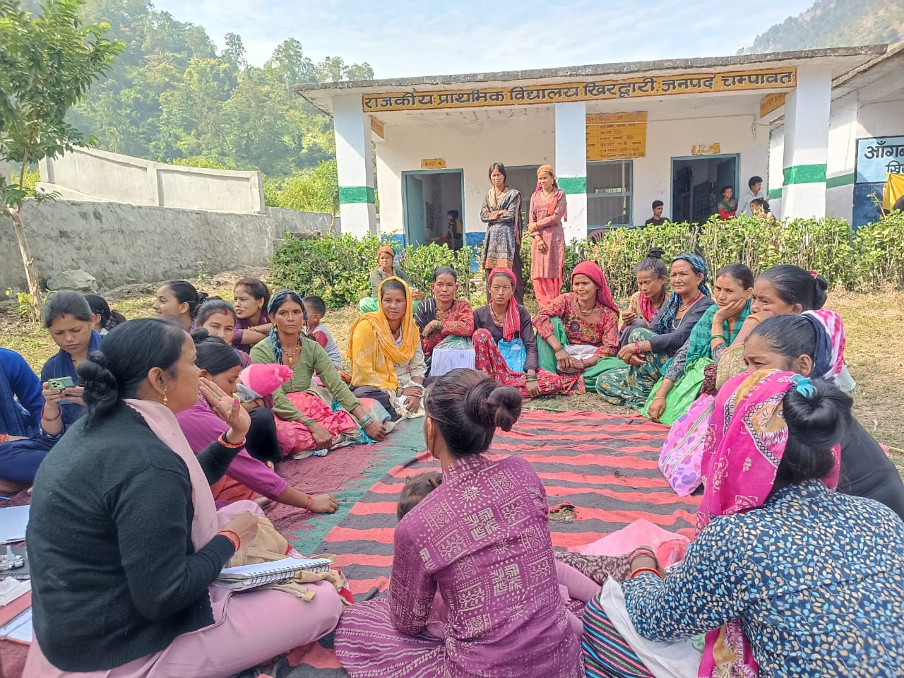 खिरद्वारी गांव में आयोजित  शिविर