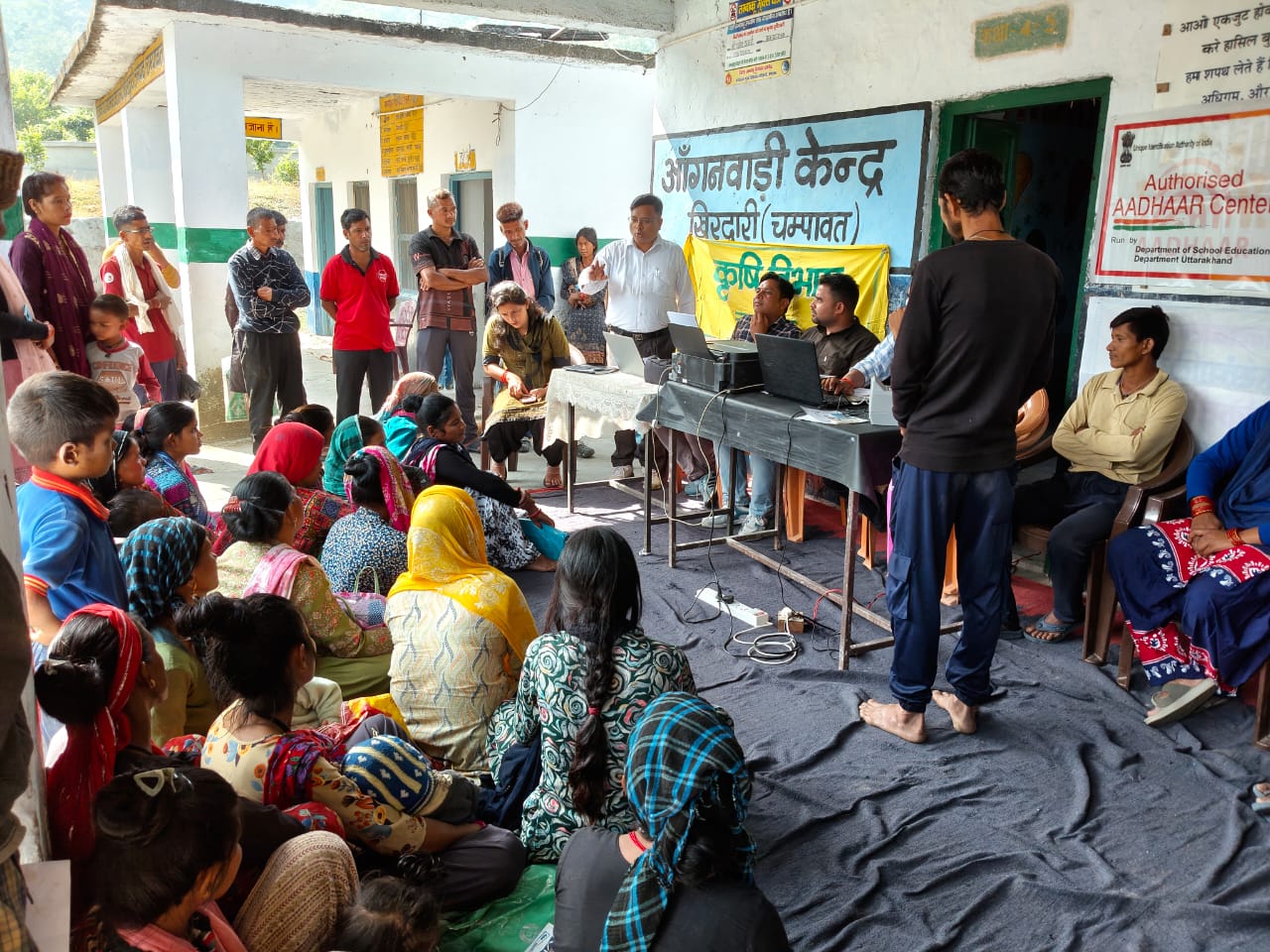 खिरद्वारी गांव में आयोजित  शिविर