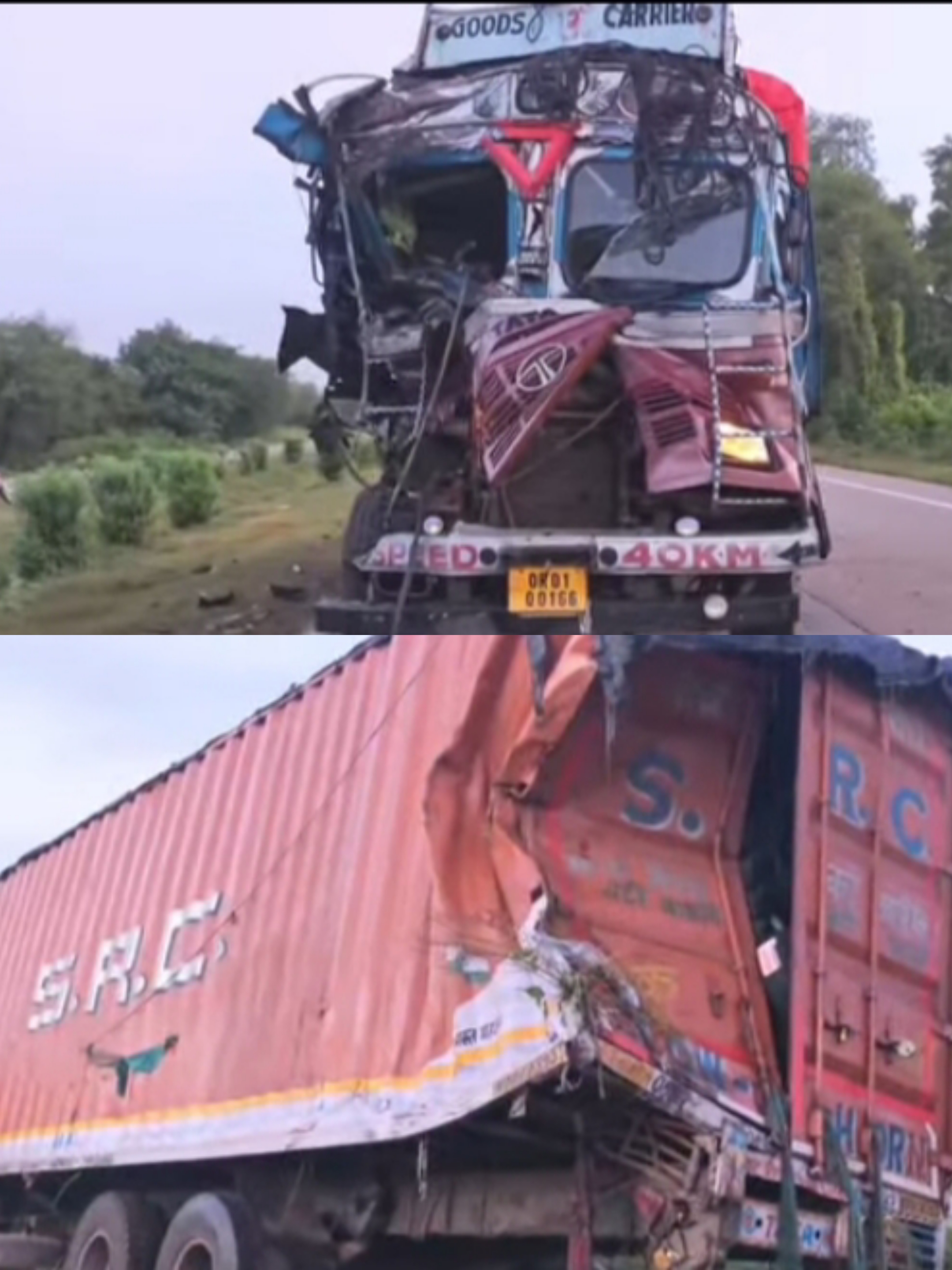 खड़गपुर-बालेश्वर राष्ट्रीय राजमार्ग पर ट्रक हादसा