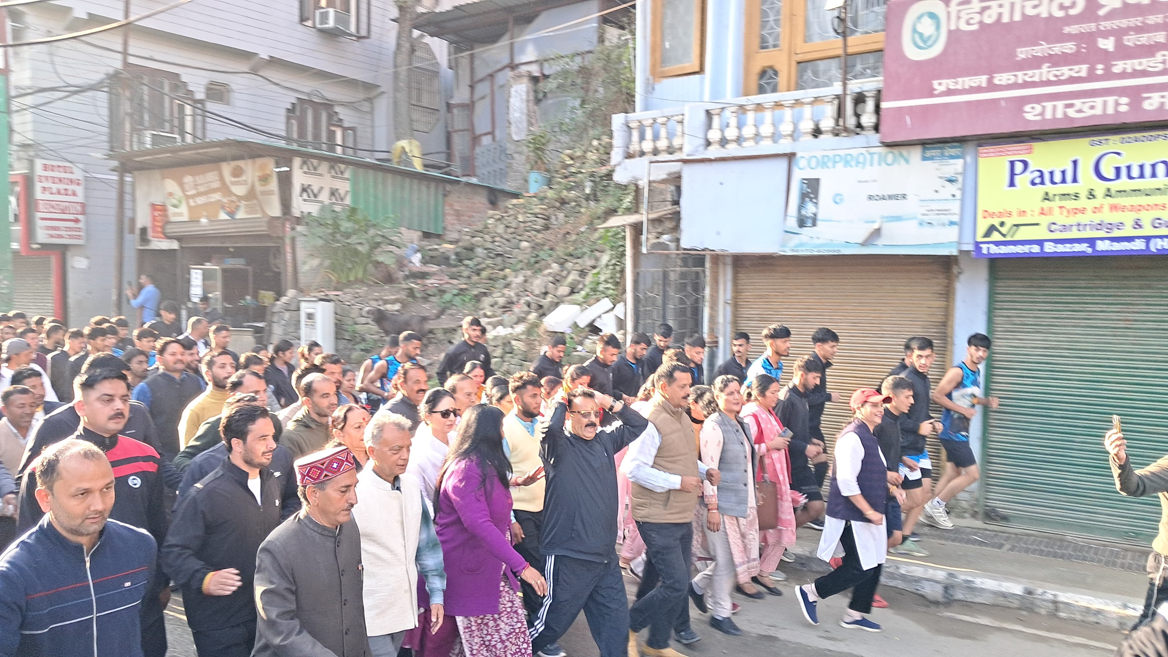 रन फार यूनिटी कार्यक्रम के दौरान राज्यसभा इंदू गोस्वामी।