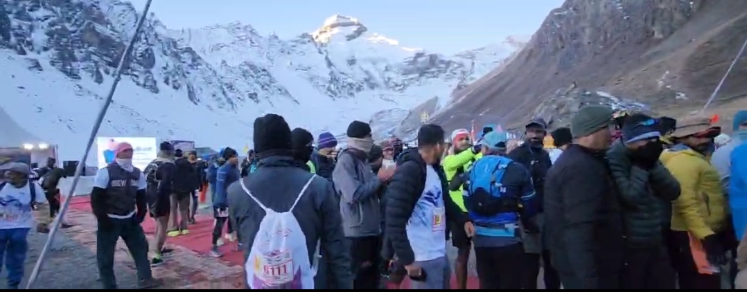 आदि कैलाश में  हाई एल्टीट्यूड अल्ट्रा रन मैराथन।
