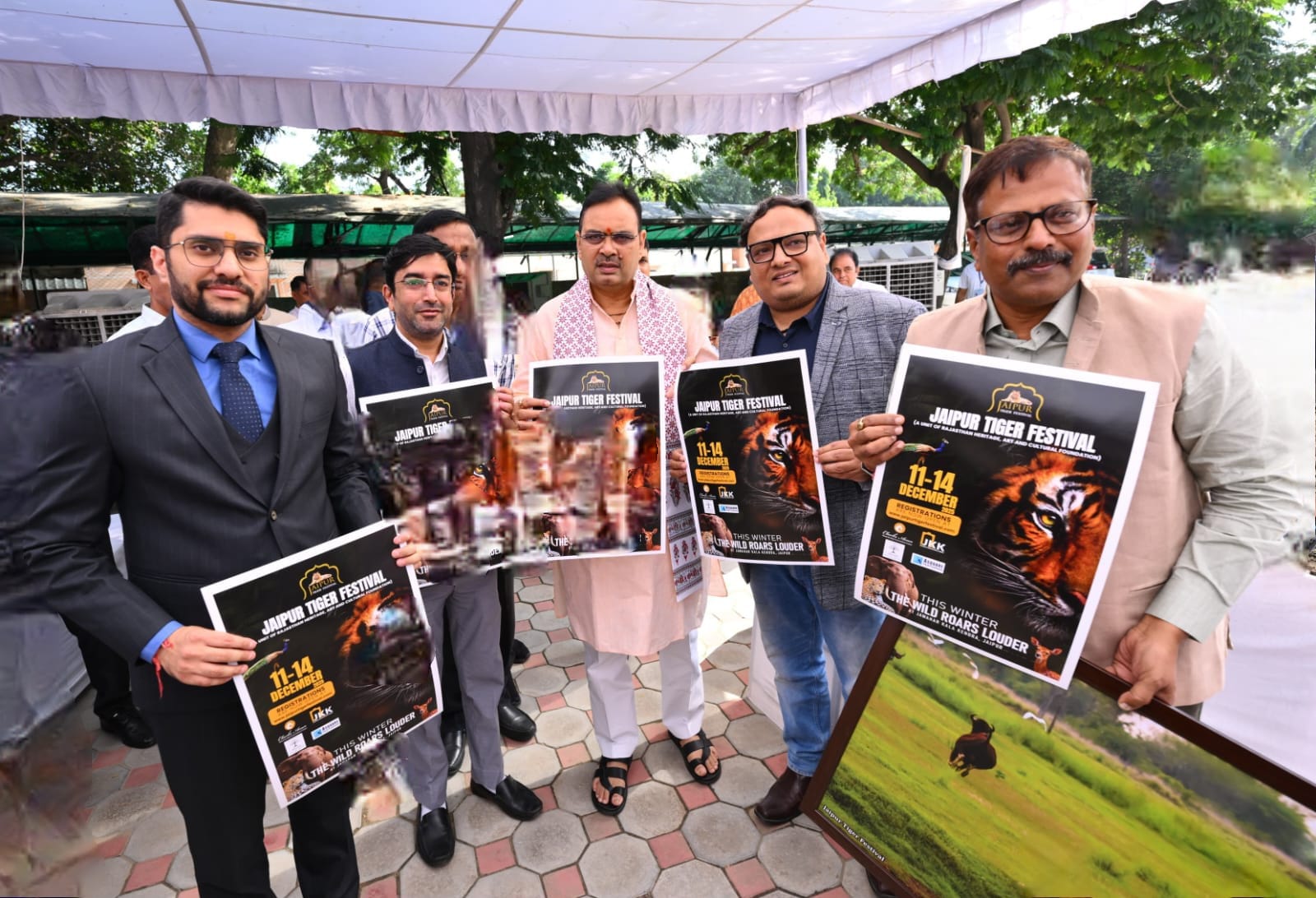 मुख्यमंत्री भजनलाल शर्मा ने किया जयपुर टाइगर फेस्टिवल के पोस्टर का विमोचन