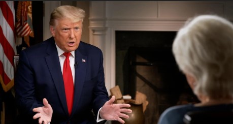 US President Donald Trump in CBS Interview 60 Minutes