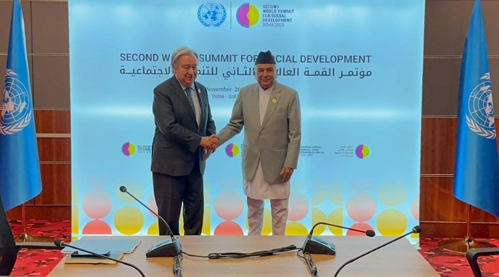 संयुक्त राष्ट्र महासचिव से राष्ट्रपति की मुलाकात