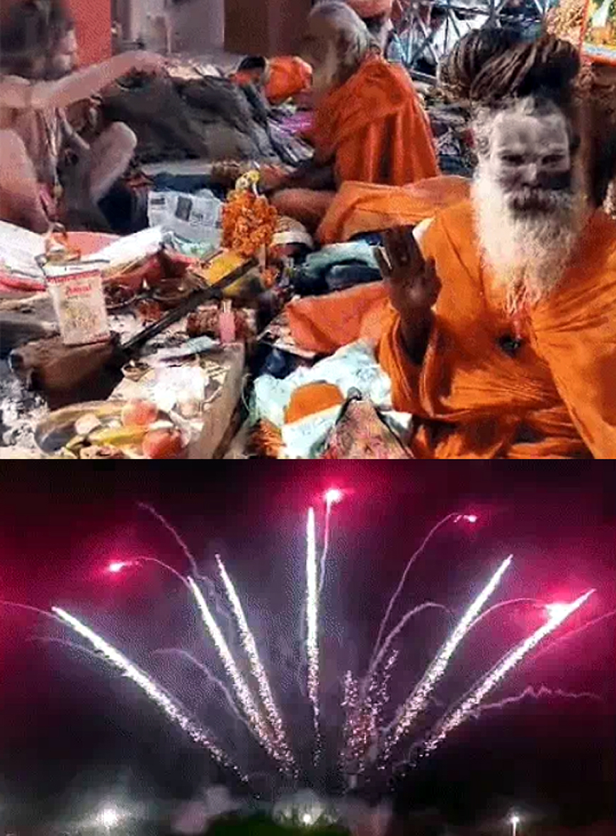 देशभर से आए संतों ने धूणी रमाई, कपिल सरोवर के पास चार संप्रदायों के सैकड़ों संत तप कर रहे