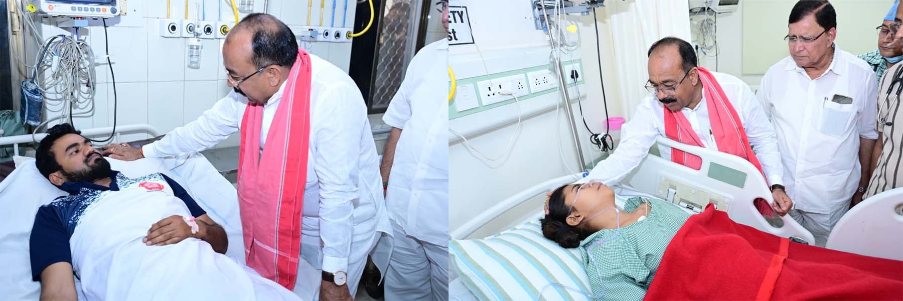 उप मुख्यमंत्री साव रेल हादसे में घायलाें से अस्पताल में मुलाकात करते उप मुख्यमंत्री साव रेल हादसे में घायलाें से अस्पताल में मुलाकात करते
