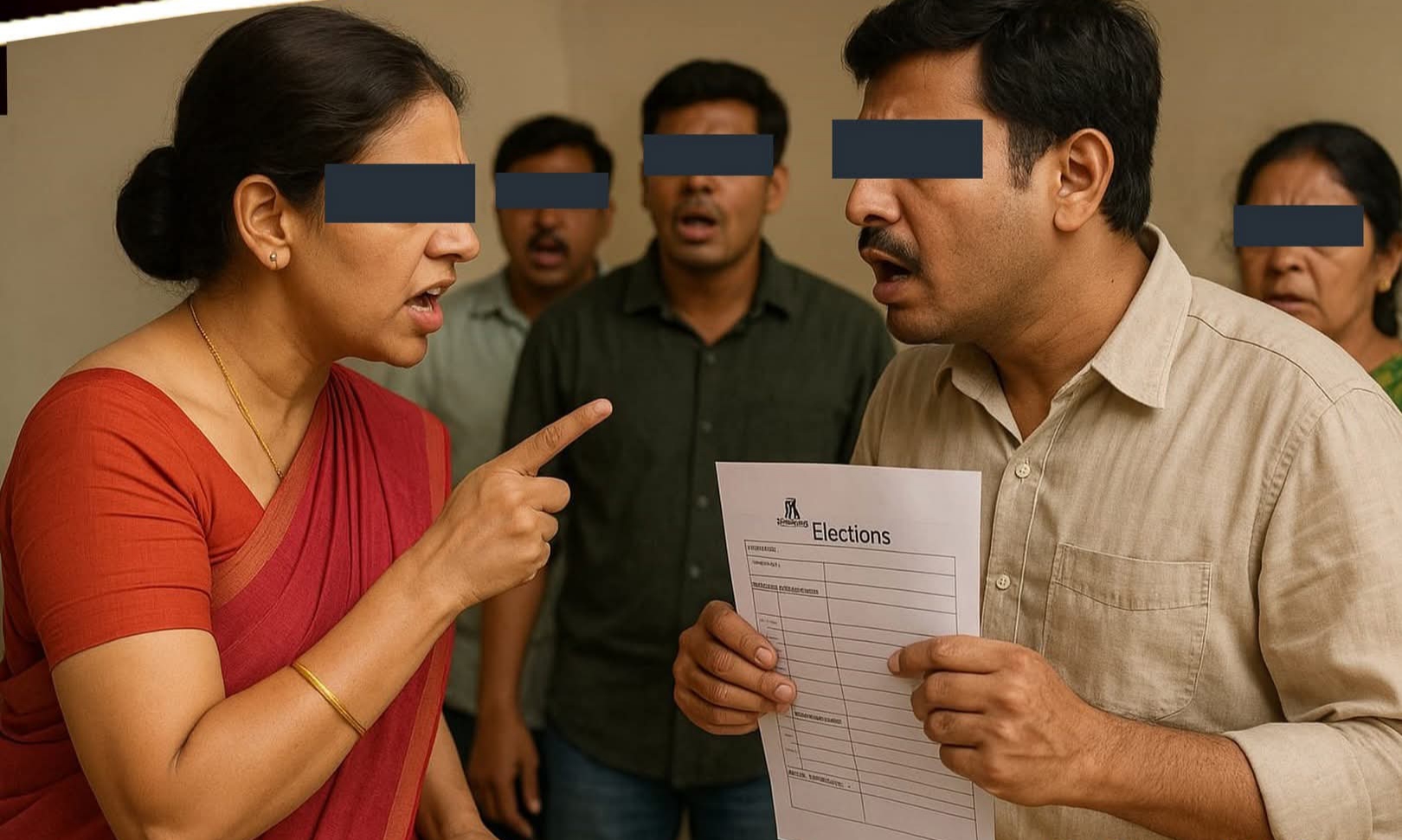 दासपुर में महिला बीएलओ के पति पर लगा फॉर्म वितरण का आरोप