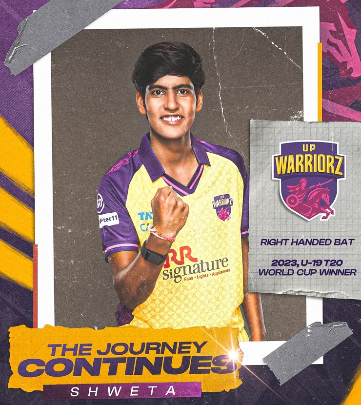 यूपी वॉरियर्स ने श्वेता सेहरावत को अनकैप्ड भारतीय श्रेणी से किया रिटेन