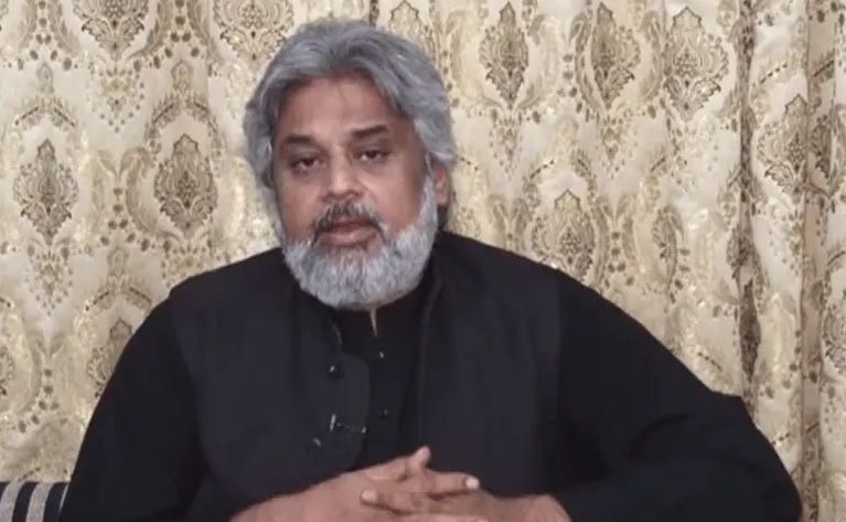 इस्लामाबाद बाईपास में गिरफ्तार किए गए सुन्नी इत्तेहाद काउंसिल के प्रमुख साहिबजादा मोहम्मद हामिद के भाई साहिबजादा हसन रजा।