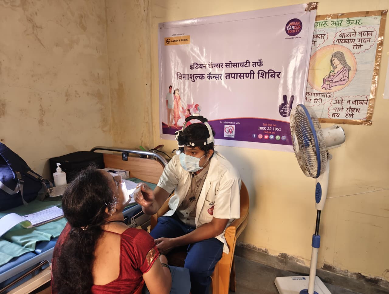 Cancer screening camp 56 people tested