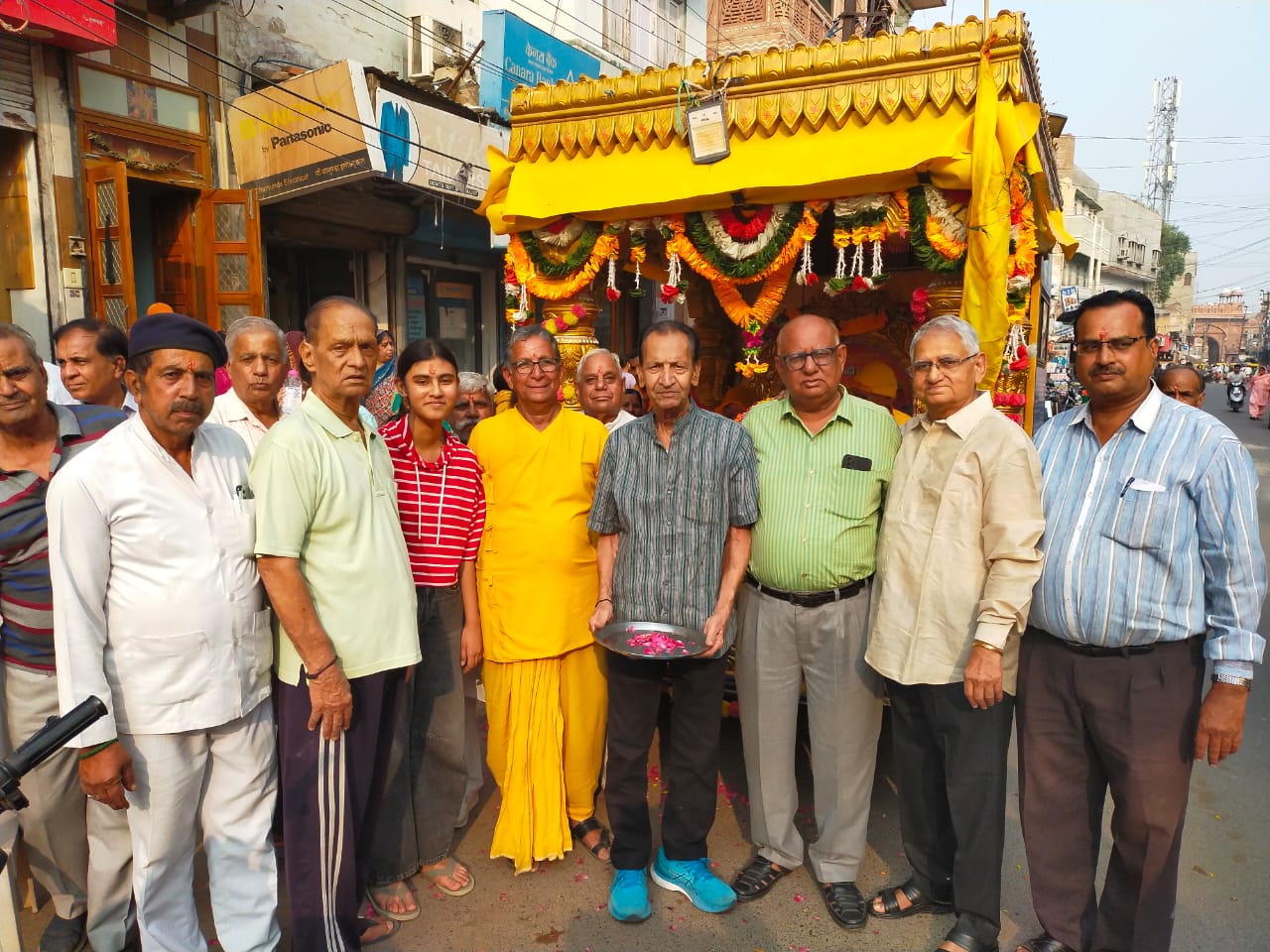 राष्ट्र जागरण ज्योति कलश रथ-यात्रा का बीकानेर शहरी परकोटे में हुआ भव्य स्वागत अभिनंदन