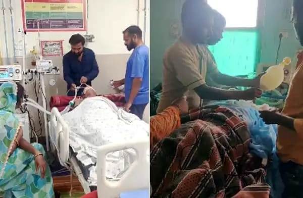 मेडिकल कॉलेज में ठेका कर्मचारी मरीजों का इलाज करते वीडियो वायरल मेडिकल कॉलेज में ठेका कर्मचारी मरीजों का इलाज करते वीडियो वायरल