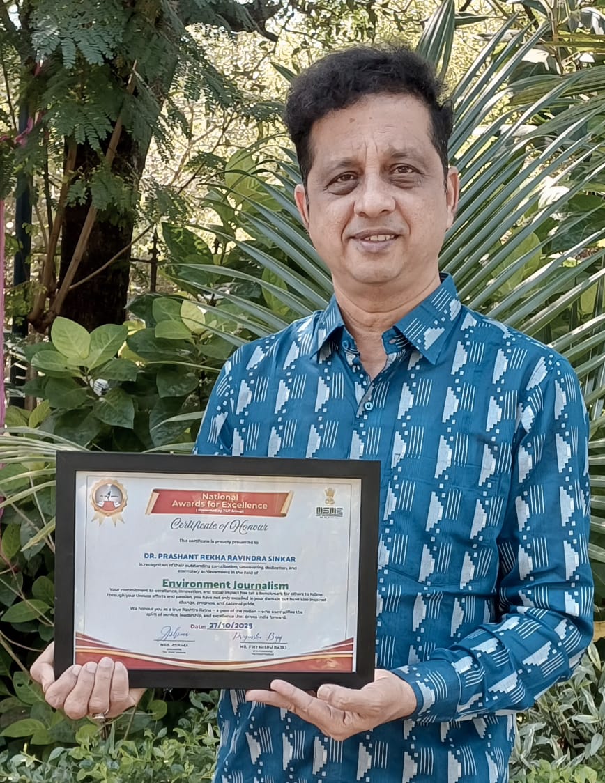 Dr Prashant awarded national excellence award