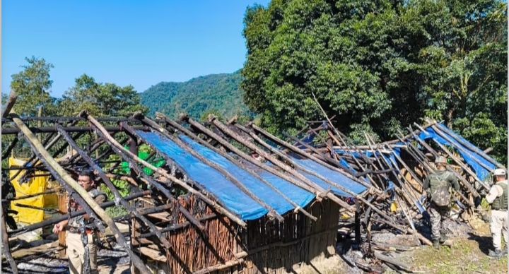 Image of the Manipur Police Cleared 35 Acres of Illegal Poppy Fields.