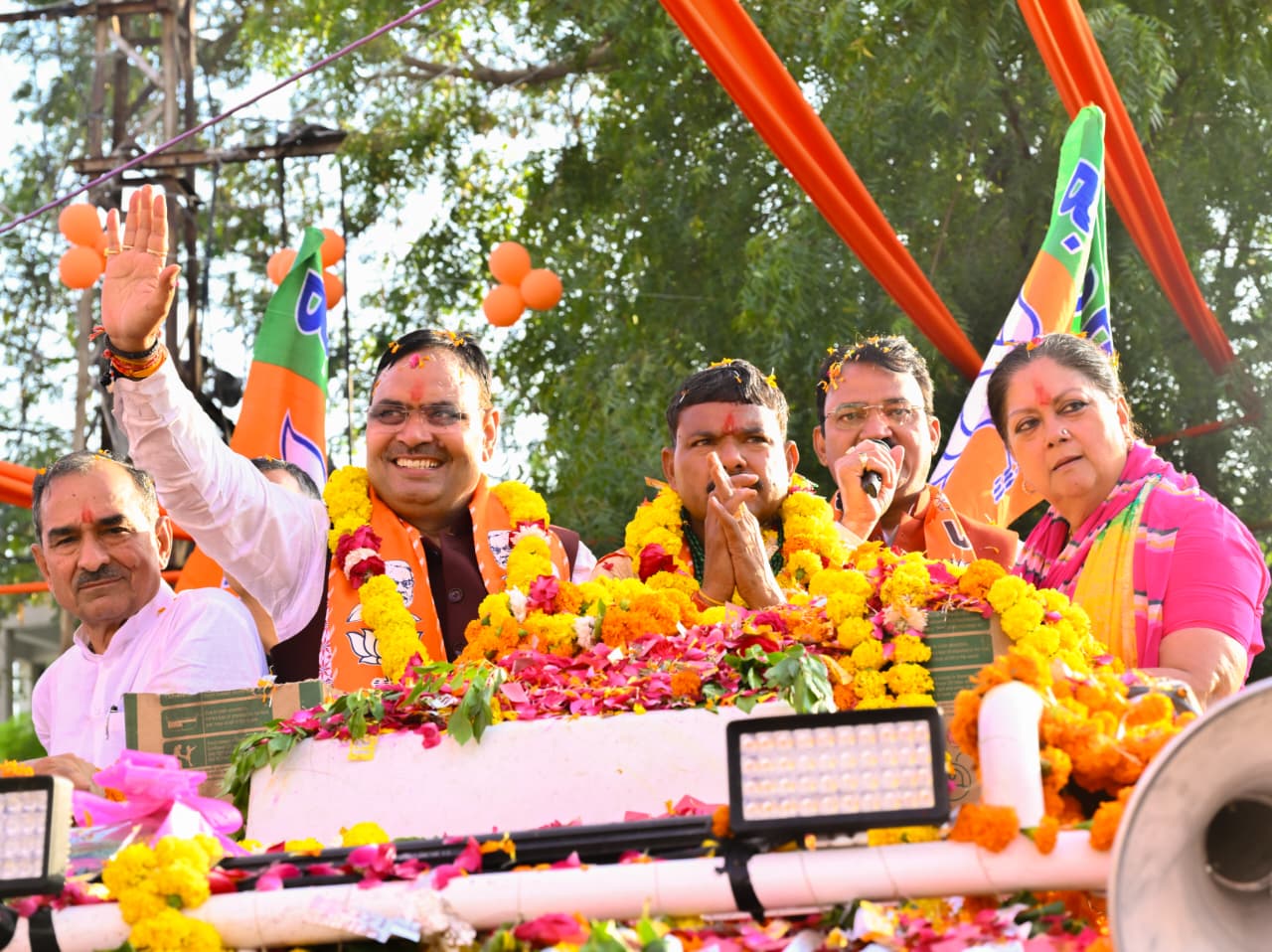 अंता भाजपा राेड शाे