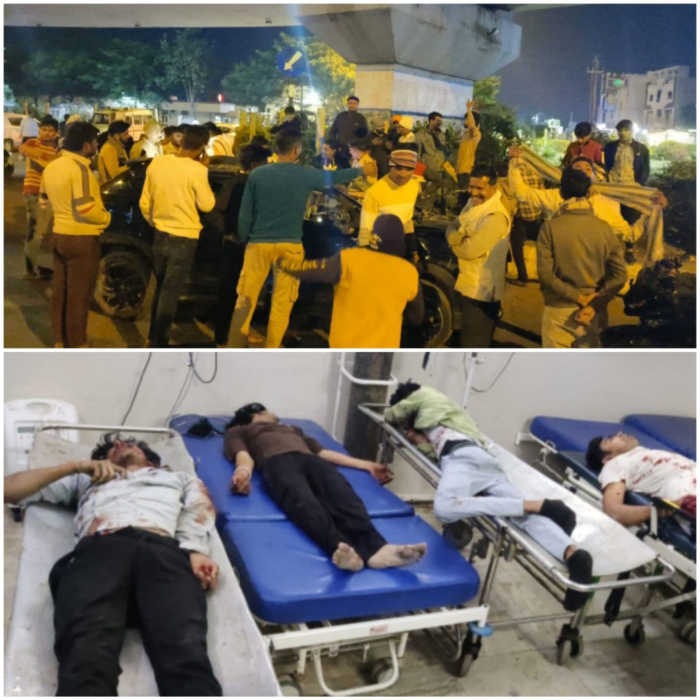 पलटने से एक की मौत,तीन गंभीर घायल पलटने से एक की मौत,तीन गंभीर घायल