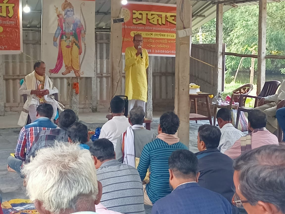 ‘श्रद्धार्घ्य परिवार’ की पहल पर गौरहरी दत्त को किया गया सम्मानित