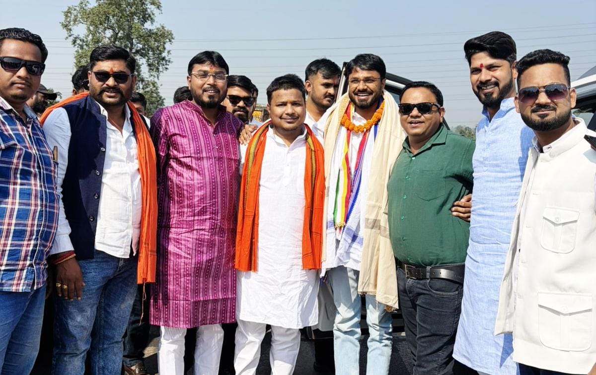 युवा नेता संग भाजपा युवा मोर्चा अध्यक्ष