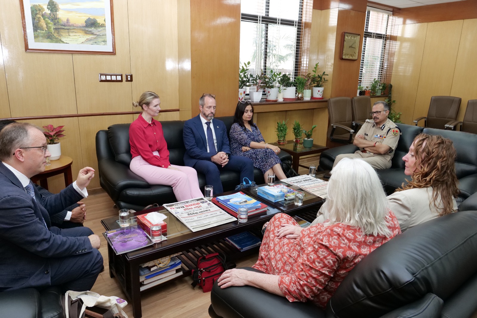 डीजीपी राजीव कुमार शर्मा से यूनिवर्सिटी ऑफ मैनचेस्टर के वरिष्ठ प्रतिनिधिमंडल ने की मुलाकात