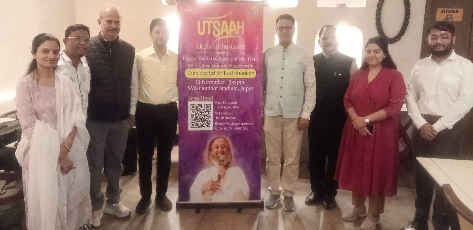 जयपुर में गुरुदेव रविशंकर के सानिध्य में होगा 50 हजार युवाओं का ऐतिहासिक संगम