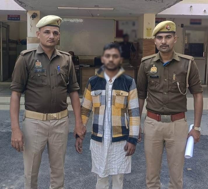 किशोरी से दुष्कर्म करने का आरोपित रेहान पुलिस गिरफ्त में।