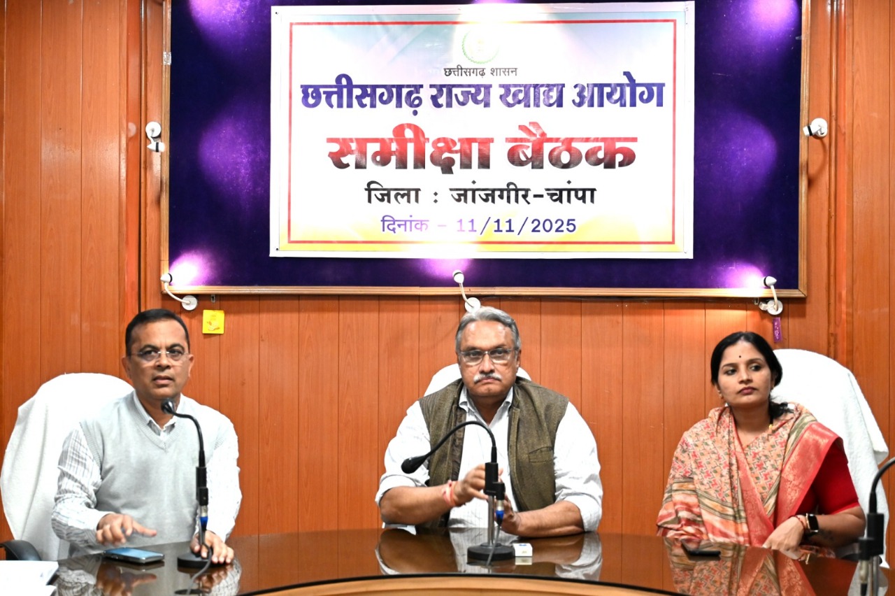छत्तीसगढ़ राज्य खाद्य आयोग के अध्यक्ष संदीप शर्मा द्वारा जिला जांजगीर-चांपा का दौरा