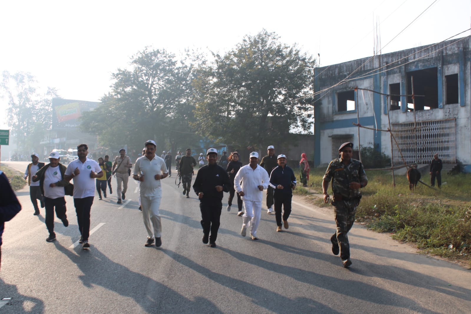 रन फॉर झारखंड में शामिल लोग रन फॉर झारखंड में शामिल लोग